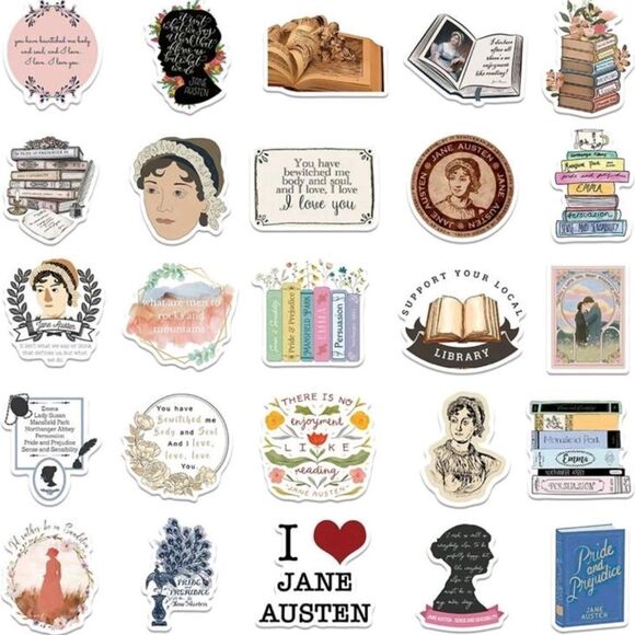 COPY - Jane Austen Themed Stickers - Picture 2 of 6